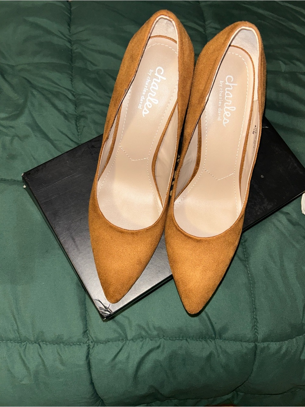 Women’s suede pointed heels